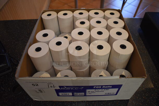 Box of Receipt Printer Paper Rolls. (Front Kitchen) - Image 3 of 3