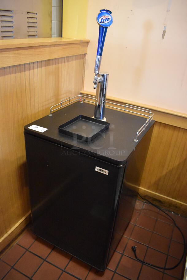 Summit Metal Commercial Direct Draw Kegerator w/ Miller Lite Beer Tap Handle on Commercial Casters. 115 Volts, 1 Phase. Unit Was In Working Condition When Restaurant Closed. (Front Kitchen) - Image 2 of 8