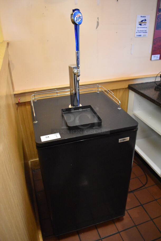 Summit Metal Commercial Direct Draw Kegerator w/ Miller Lite Beer Tap Handle on Commercial Casters. 115 Volts, 1 Phase. Unit Was In Working Condition When Restaurant Closed. (Front Kitchen) - Image 3 of 8