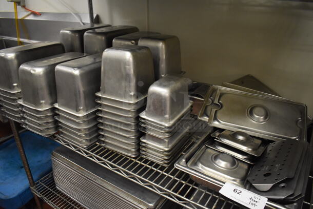 ALL ONE MONEY! Tier Lot of Various Items Including Stainless Steel Drop In Bins and Lids. (Kitchen) - Image 1 of 5
