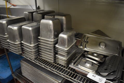 ALL ONE MONEY! Tier Lot of Various Items Including Stainless Steel Drop In Bins and Lids. (Kitchen)