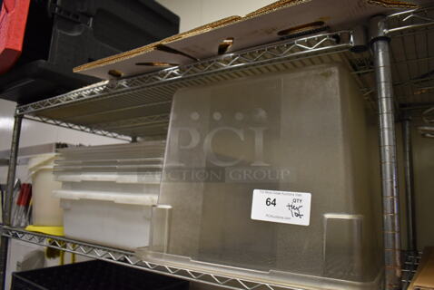 ALL ONE MONEY! Tier Lot of Various Items Including Poly Bins. (Kitchen)