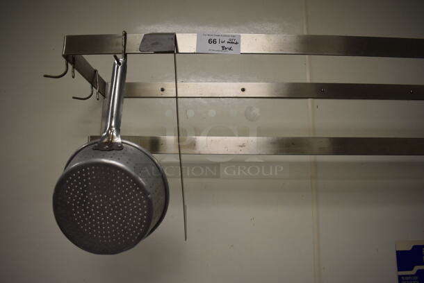 Metal Wall Mount Pot Rack w/ Contents Including Ladles and Tongs. BUYER MUST REMOVE. (Kitchen) - Image 5 of 6