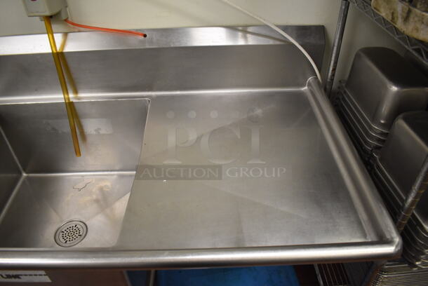 Stainless Steel Commercial 3 Bay Sink w/ Dual Drain Boards, Faucet and Handles. BUYER MUST REMOVE. (Kitchen) - Image 6 of 8