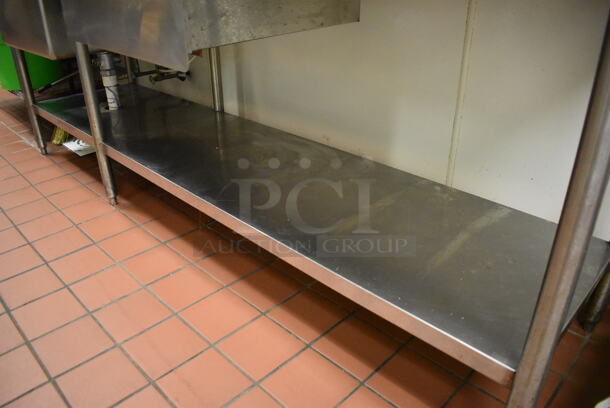 Stainless Steel Commercial Single Bay Sink w/ Faucet, Handles, Counter and Under Shelf. BUYER MUST REMOVE. (Kitchen) - Image 3 of 6