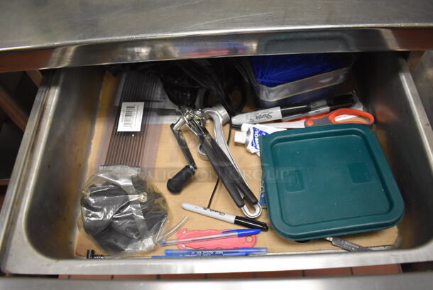 Stainless Steel Commercial Single Bay Sink w/ Faucet, Handles, Counter and Under Shelf. BUYER MUST REMOVE. (Kitchen) - Image 4 of 6