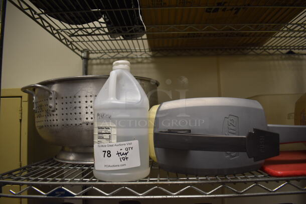 ALL ONE MONEY! Tier Lot of Various Items Including Metal Colander, Vinegar and Condiment Dispensers. (Kitchen) - Image 2 of 4