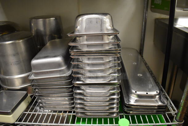 ALL ONE MONEY! Tier Lot of Various Items Including Taylor Scale, Stainless Steel Drop in Bins and Stainless Steel Cylindrical Bins. (Kitchen) - Image 3 of 4