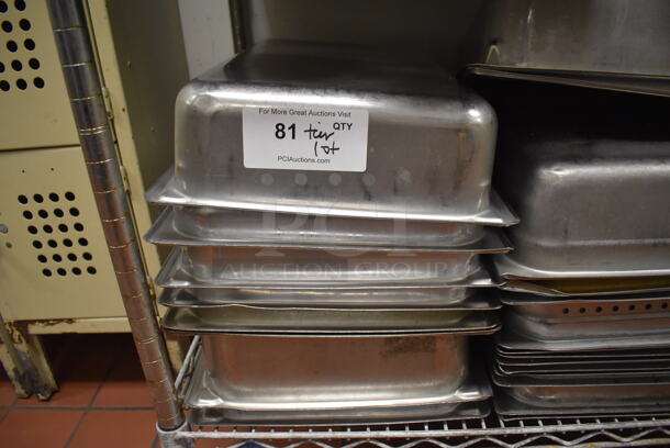 ALL ONE MONEY! Tier Lot of Various Items Including Stainless Steel Drop in Bins and Green Poly Salad Spinner. (Kitchen) - Image 2 of 4