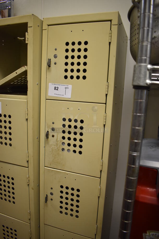 Tan Metal 6 Cubby Locker. (Kitchen) - Image 2 of 5