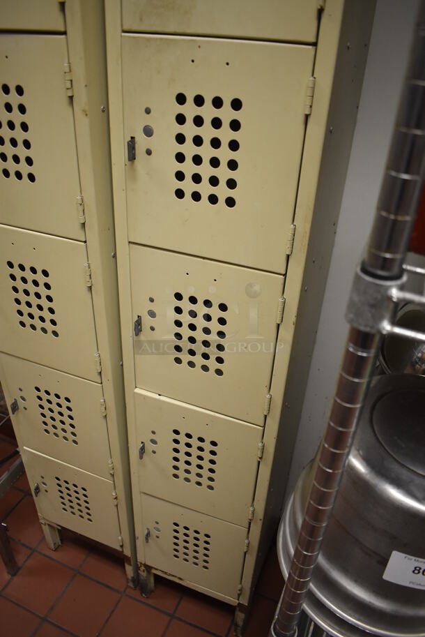 Tan Metal 6 Cubby Locker. (Kitchen) - Image 3 of 5
