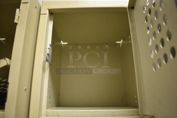 Tan Metal 6 Cubby Locker. (Kitchen) - Image 5 of 5
