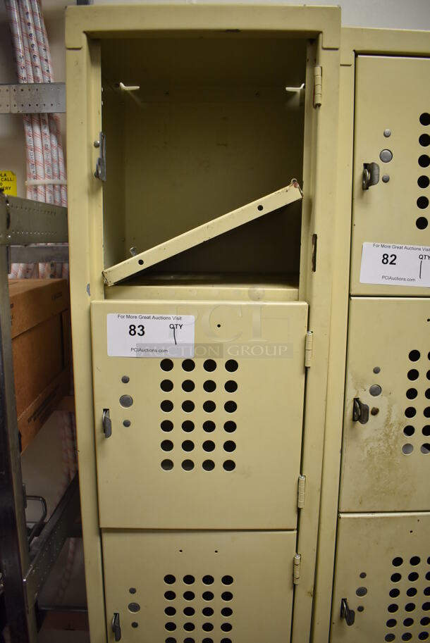 Tan Metal 6 Cubby Locker. (Kitchen) - Image 3 of 5