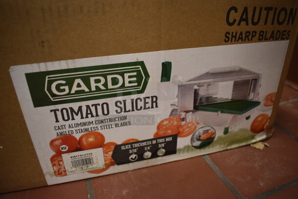 IN ORIGINAL BOX! Garde Metal Countertop Tomato Slicer. (Kitchen) - Image 5 of 5