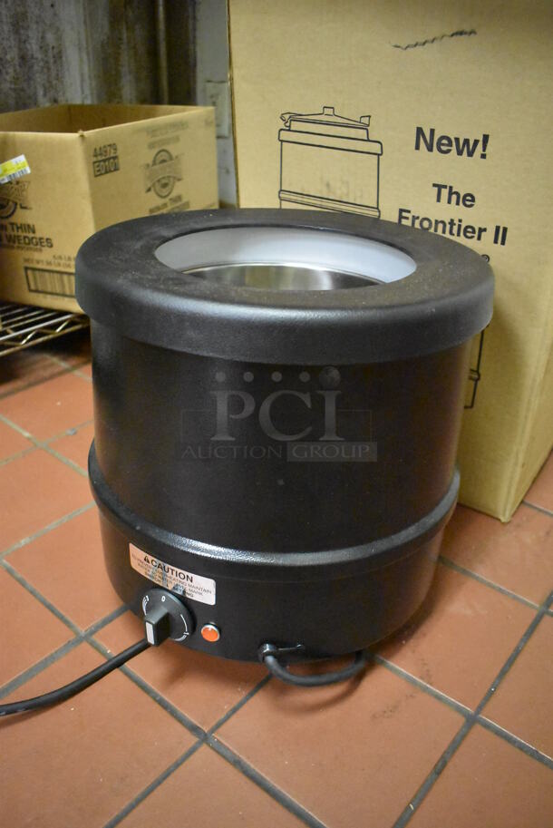 IN ORIGINAL BOX! Frontier II Metal Commercial Countertop Soup Kettle Food Warmer. 120 Volts, 1 Phase. Unit Was In Working Condition When Restaurant Closed. (Kitchen) - Image 3 of 7