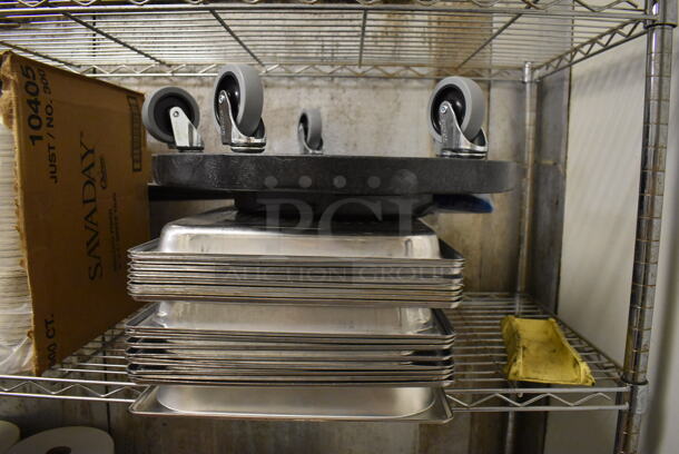 ALL ONE MONEY! Tier Lot of Various Items Including To Go Carriers and Stainless Steel Drop In Bins. (Kitchen) - Image 3 of 4