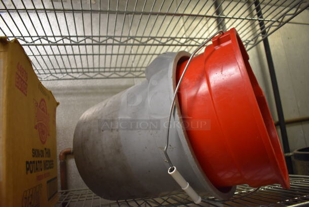 ALL ONE MONEY! Tier Lot of Various Items Including Light Bulbs, Napkin Dispenser and Poly Bucket. (Kitchen) - Image 4 of 6