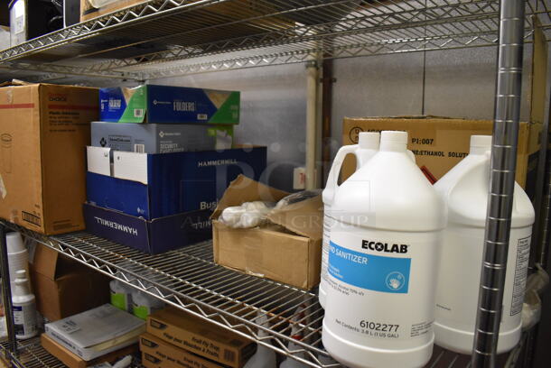 ALL ONE MONEY! Tier Lot of Various Items Including Paper Products and Hand Sanitizer Jugs. (Kitchen) - Image 6 of 6