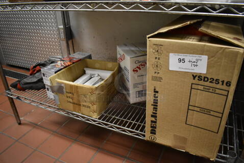 ALL ONE MONEY! Tier Lot of Various Items Including NEW Dinner Knives and Paper Product. (Kitchen)