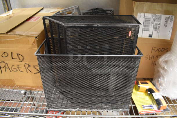 ALL ONE MONEY! Tier Lot of Various Items Including Thermometer, Black Mesh Holders and Wires. (Kitchen) - Image 4 of 6