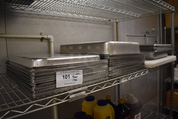 ALL ONE MONEY! Tier Lot of Various Items Including Stainless Steel Drop In Bins. (Kitchen) - Image 1 of 4