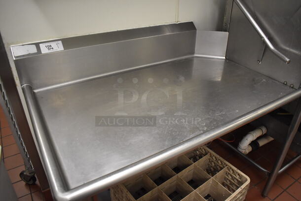 Stainless Steel Commercial Left Side Clean Side Dishwasher Table. BUYER MUST REMOVE. (Kitchen) - Image 2 of 3