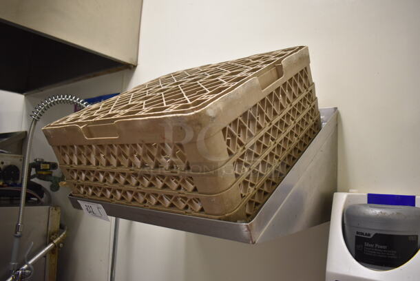 Stainless Steel Wall Mount Shelf w/ Dish Caddy. BUYER MUST REMOVE. (Kitchen) - Image 2 of 3