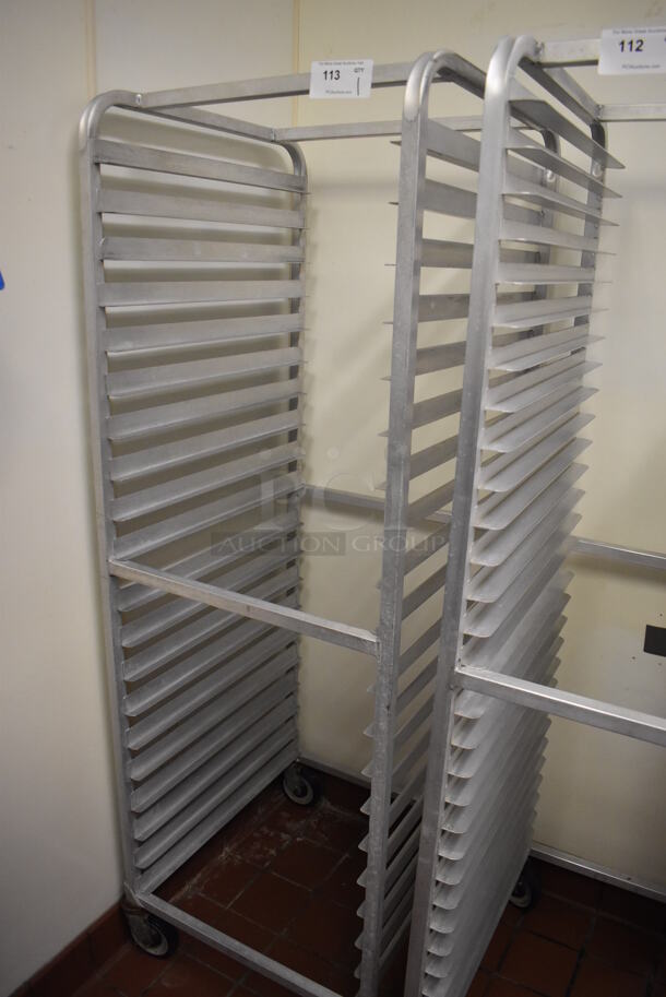 Metal Commercial Pan Transport Rack on Commercial Casters. (Kitchen)
