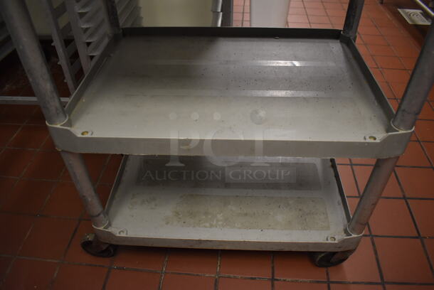 Gray Poly 3 Tier Cart on Commercial Casters. (Kitchen) - Image 3 of 4