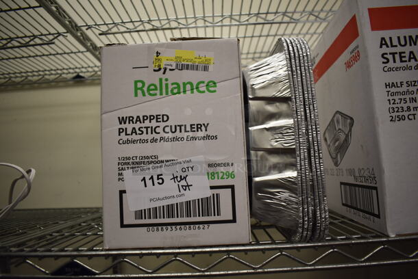 ALL ONE MONEY! Tier Lot of Plastic Cutlery and Foil Table Pans. (Kitchen) - Image 2 of 3
