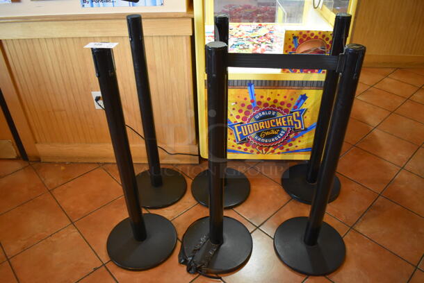 6 Tensabarrier Stanchions. 6 Times Your Bid! (Lobby) - Image 1 of 5