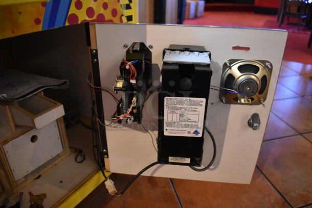 Coast to Coast Entertainment Metal Commercial Floor Style Claw Machine Arcade Game on Commercial Casters. Unit Was In Working Condition When Restaurant Closed. BUYER MUST REMOVE. (Lobby)  - Image 9 of 11
