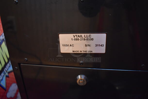 Lumini Metal Commercial Floor Style Glow Toy Vending Machine w/ Cash Acceptor. Comes w/ Box of Extra Toys. 110 Volts, 1 Phase. Unit Was In Working Condition When Restaurant Closed. BUYER MUST REMOVE. (Dining Room) - Image 9 of 9