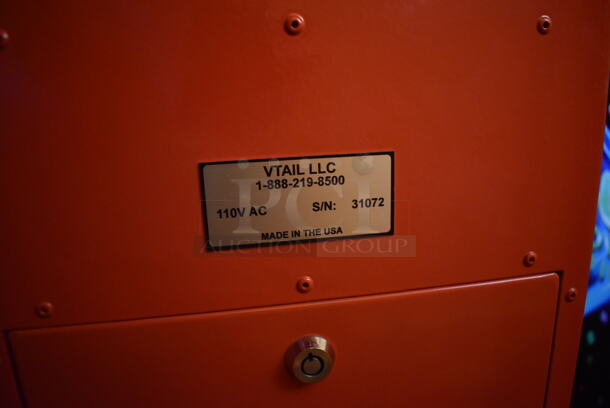 Lumini Metal Commercial Floor Style Glow Toy Vending Machine w/ Cash Acceptor. Comes w/ Box of Extra Toys. 110 Volts, 1 Phase. Unit Was In Working Condition When Restaurant Closed. BUYER MUST REMOVE. (Dining Room) - Image 8 of 8