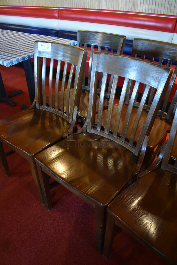6 Wooden Dining Chairs. 6 Times Your Bid! (Dining Room) - Image 4 of 4