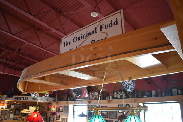 Wooden Decorative Boat and The Original Fudd Fishing Boat Sign. BUYER MUST REMOVE. (Dining Room) - Image 4 of 7