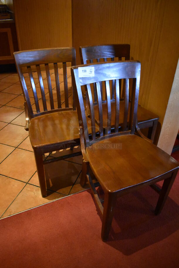 3 Wooden Dining Chairs. 3 Times Your Bid! (Dining Room) - Image 2 of 4