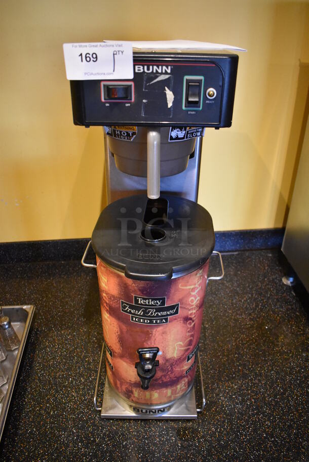 Bunn TB3Q Stainless Steel Commercial Countertop Iced Tea Machine w/ Beverage Holder Dispenser and Poly Brew Basket. 120 Volts, 1 Phase. (Dining Room) - Image 1 of 6