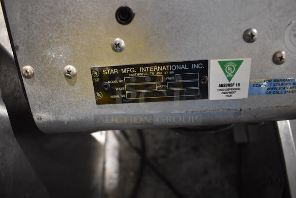 Star Stainless Steel Commercial Melted Cheese Dispenser. 120 Volts, 1 Phase. 9.5x21x27 - Image 4 of 4