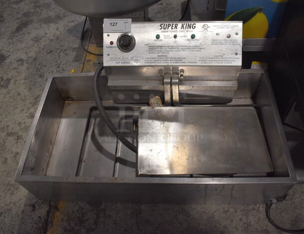 Super King 8088 Stainless Steel Commercial Funnel Cake Fryer. 208/240 Volts, 1 Phase. 35x22x15