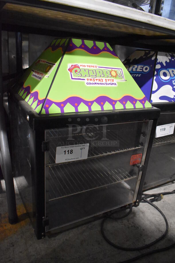 J&J Snack Foods JJ690-16 Metal Commercial Countertop Warming Display Case Merchandiser. 120 Volts, 1 Phase. 17.5x17.5x25. Tested and Working! - Image 2 of 4