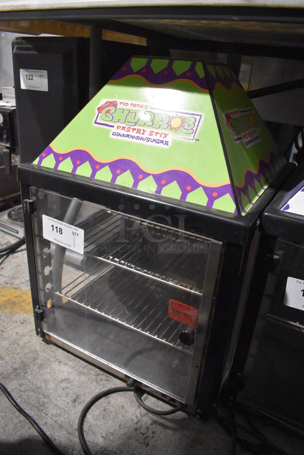 J&J Snack Foods JJ690-16 Metal Commercial Countertop Warming Display Case Merchandiser. 120 Volts, 1 Phase. 17.5x17.5x25. Tested and Working! - Image 3 of 4