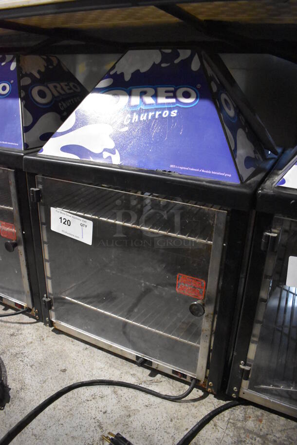 J&J Snack Foods JJ690-16 Metal Commercial Countertop Warming Display Case Merchandiser. 120 Volts, 1 Phase. 17.5x17.5x25. Tested and Working! - Image 3 of 3