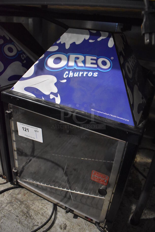 J&J Snack Foods JJ690-16 Metal Commercial Countertop Warming Display Case Merchandiser. 120 Volts, 1 Phase. 17.5x17.5x25. Tested and Working! - Image 2 of 5