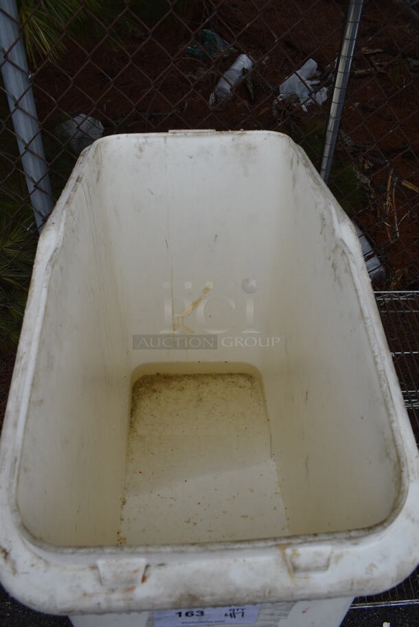 2 White Poly Ingredient Bins on Commercial Casters. 16x28x28. 2 Times Your Bid! - Image 3 of 4
