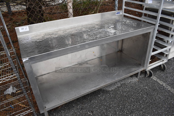 Stainless Steel Commercial Table w/ Back Splash and Under Shelf. 60x24x37 - Image 2 of 4