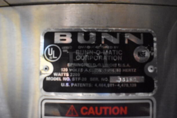 Bunn STF-20 Stainless Steel Commercial Countertop 3 Burner Coffee Machine w/ Hot Water Dispenser and Metal Brew Basket. 120 Volts, 1 Phase. 10x18x22 - Image 4 of 4