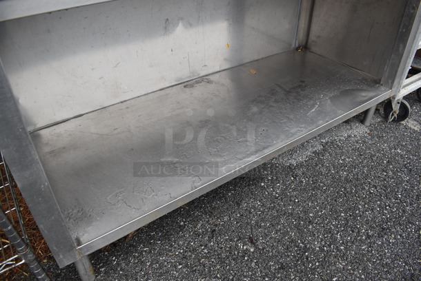 Stainless Steel Commercial Table w/ Back Splash and Under Shelf. 60x24x37 - Image 4 of 4
