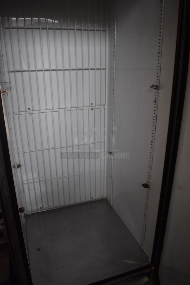 2013 True T-23F ENERGY STAR Stainless Steel Commercial Single Door Reach In Freezer w/ Poly Coated Racks on Commercial Casters. 115 Volts, 1 Phase. 27x30x83. Tested and Powers On But Does Not Get Cold - Image 3 of 5