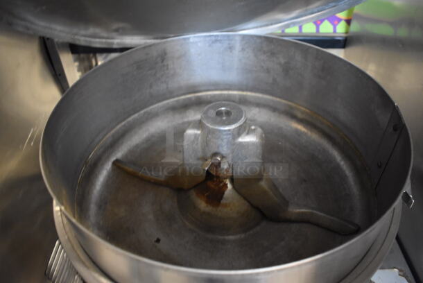 Gillette Stainless Steel Commercial Countertop Popcorn Kettle on Metal Equipment Stand. 208 Volts, 3 Phase. 25x25x50 - Image 5 of 6